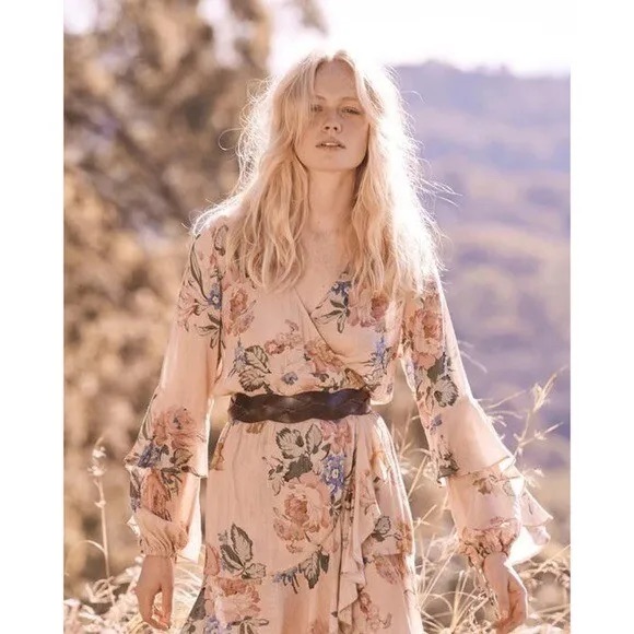 Auguste Delilah Bloom Poet Wrap Dress